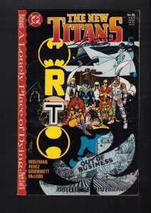 New Titans #60 - SIGNED BY GEORGE PEREZ! (8.0) 1989