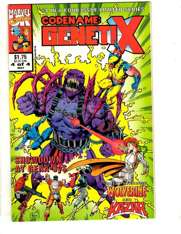 Lot Of 7 Marvel Comic Books Gene Dogs # 1 2 Genetix # 1 + Genetix # 1 2 3 4 CR36