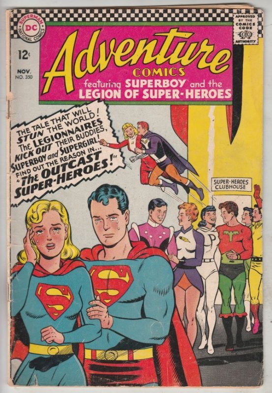 Adventure Comics #350 (Nov-66) VG/FN Mid-Grade Legion of Super-Heroes, Superboy