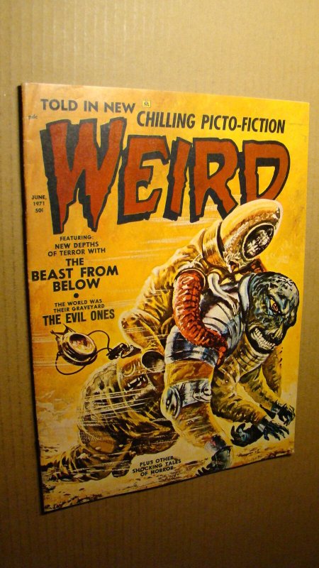 WEIRD 3 JUNE 1971 *NICE COPY* RARE EERIE PUBLICATION FAMOUS MONSTERS 