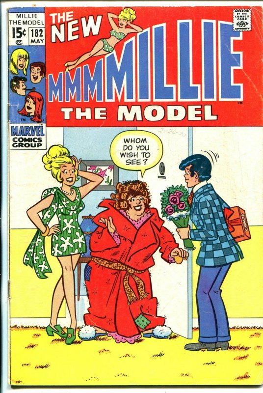 Millie The Model #182 1970-wacky cover- fashion page-VG-