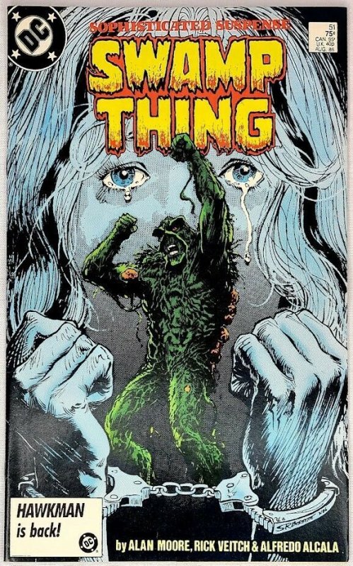 Swamp Thing #51 DC 1986 F/VF Alan Moore Justice League Dark