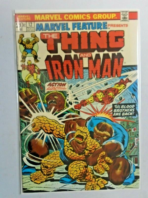 Marvel Feature #12 1st Series Thing Iron Man 6.0 FN (1973)