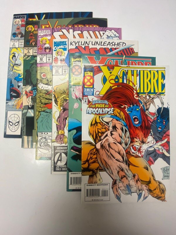 6 MARVEL comic books Excalibur #2 9 62 63 X-Calibre #3 4 20 KM11