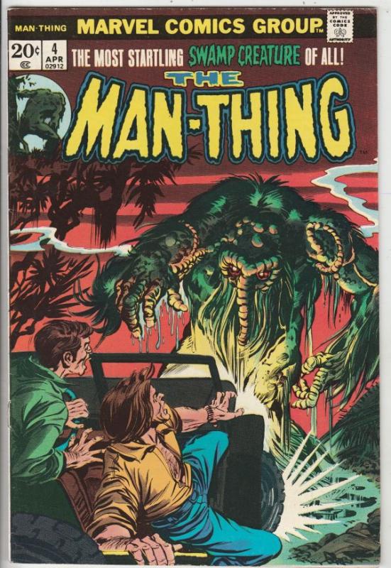 Man-Thing #4 (Apr-74) FN/VF Mid-High-Grade Man-Thing