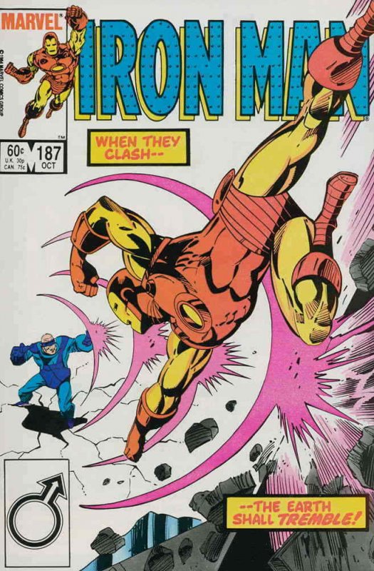 Iron Man (1st Series) #187 VF/NM; Marvel | save on shipping - details inside