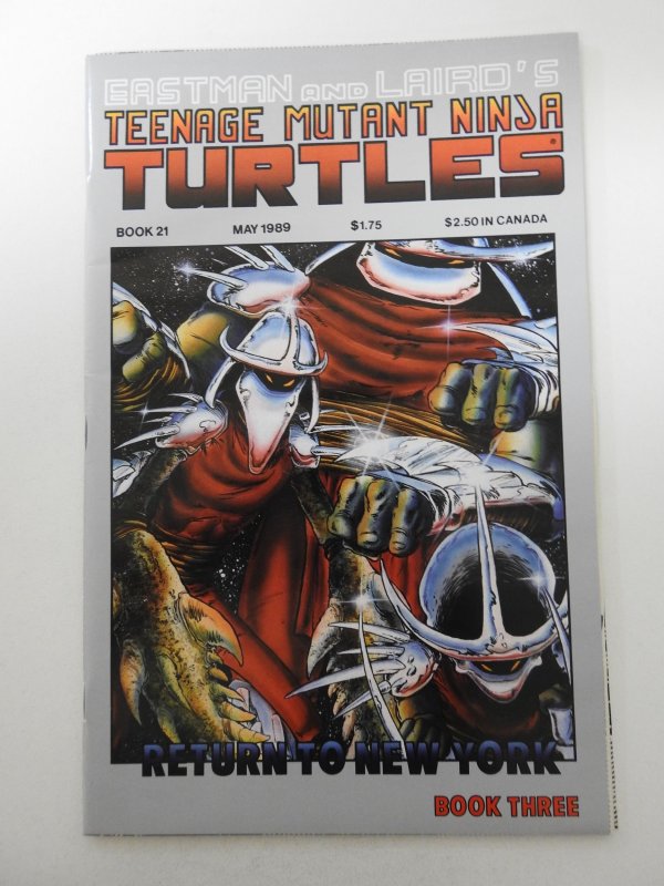 Teenage Mutant Ninja Turtles #21 (1989) Signed Eastman/Laird+ VF+ Condition!