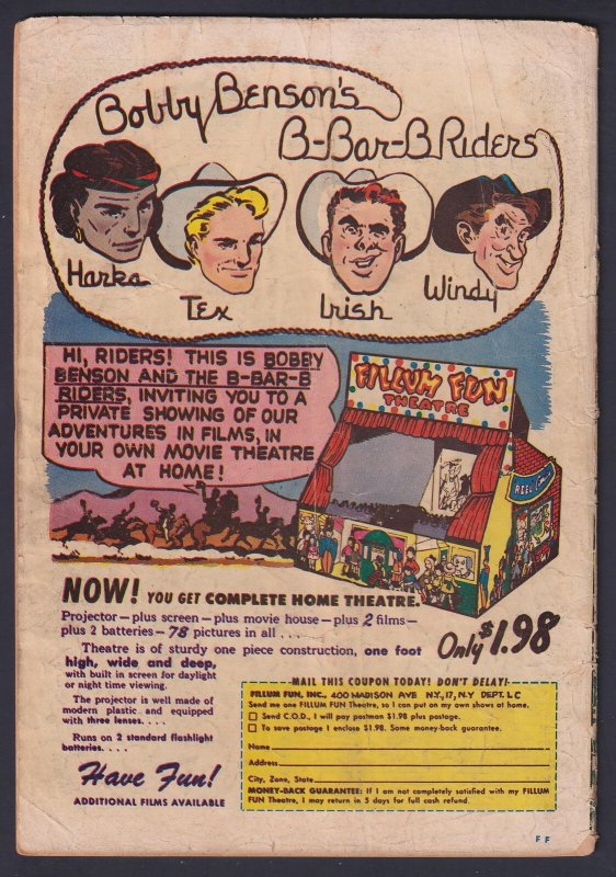 Fisky Animals 44 (1951) GD- L.B. Cole Star Publications comic