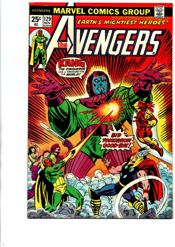 The Avengers #129 - Kang - 1974 - Fine/Very Fine