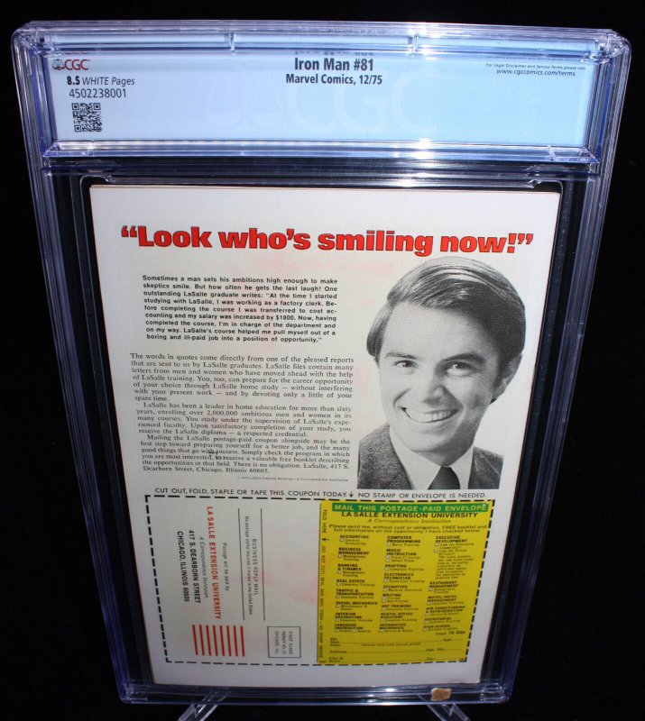 Iron Man #81 (CGC 8.5) Firebrand Appearance - 1975