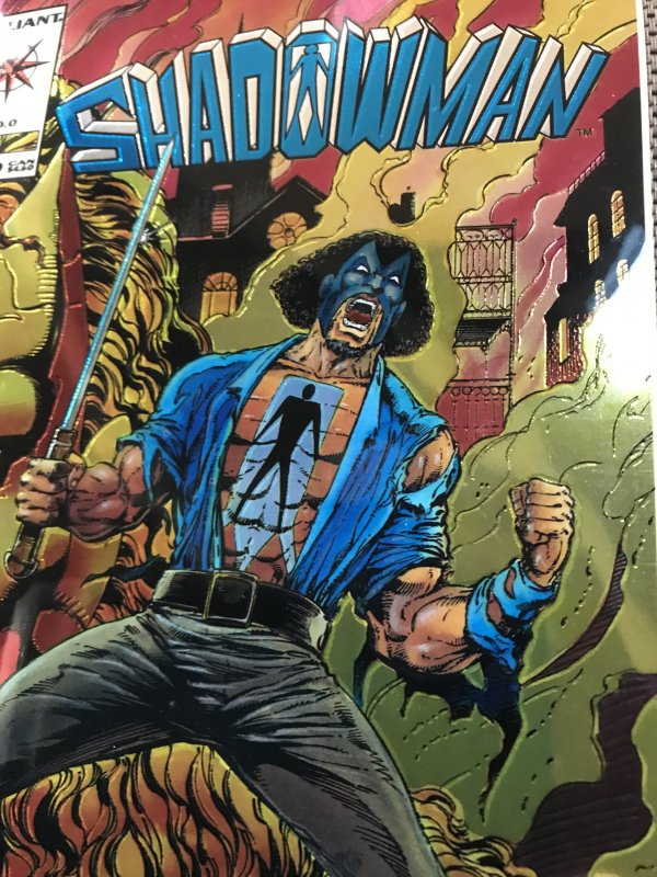 SHADOWMAN #0 : Valiant 1993 NM; Chrome wrap-Around Bob Hall cover