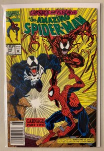 Amazing Spider-Man #362 Newsstand Marvel 1st Series (5.0 VG/FN water) (1992)