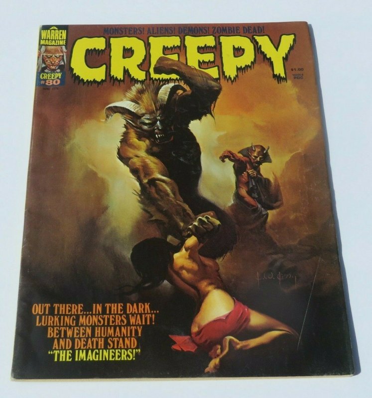 Creepy #80 VG/FN 1976 Sci-Fi Horror Magazine Lurking Monsters Demons Slave Woman