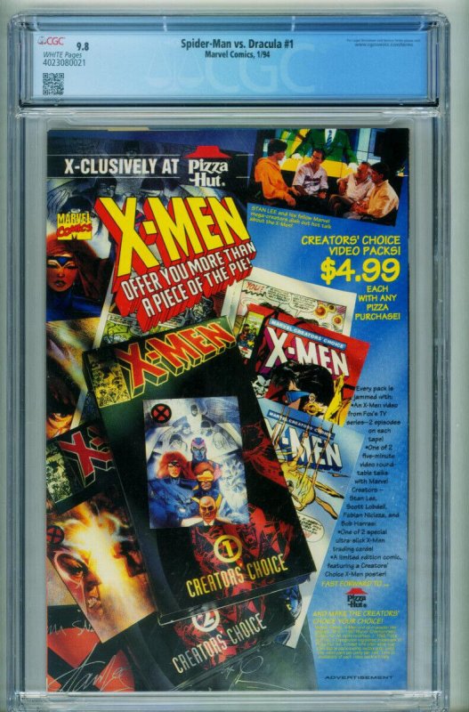 Spider-Man vs. Dracula #1 CGC 9.8-1994-First issue-comic book-Marvel 4023080021