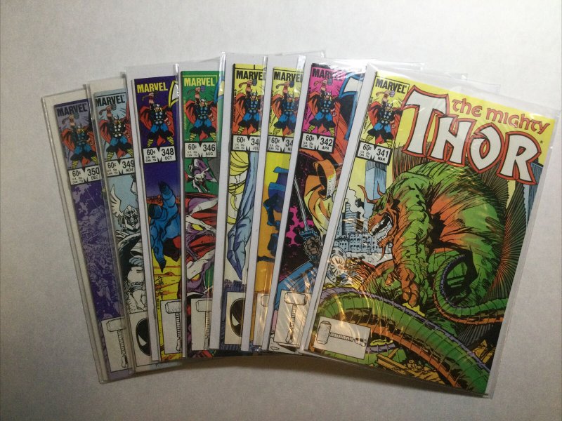 Thor 341 342 343 345 346 347 348 349 350 Lot Run Set Near Mint- 9.2 Marvel