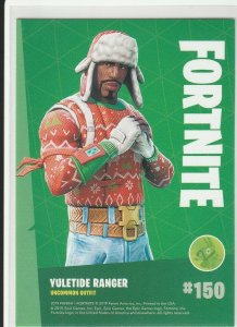 Fortnite Yuletide Ranger 150 Uncommon Outfit Panini 2019 trading card series 1
