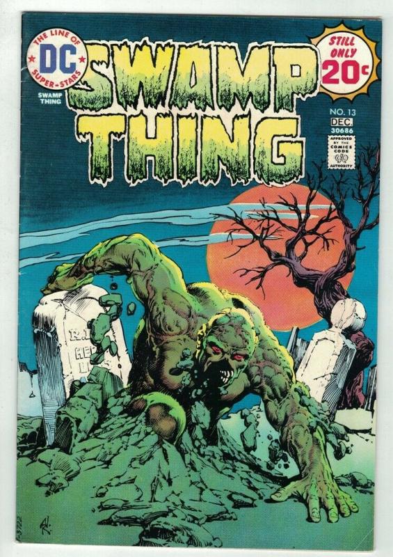 SWAMP THING 13 FINE NESTOR REDONDO DEC 1974