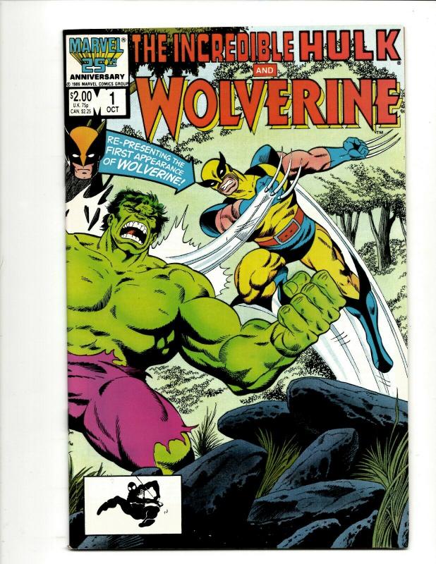 Lot Of 2 Marvel Comics Incredible Hulk & Wolverine # 1 + Spider-Man & W 1 NM DS4