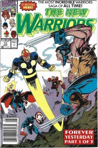 The New Warriors #11 Newsstand Edition (1991)