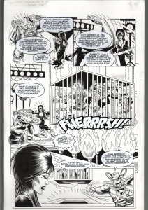 TOD SMITH-ELVIRA #163-CHALLENGE OF SILVER APE-ORIGINAL ART PG 10--QUEEN 'B' FN