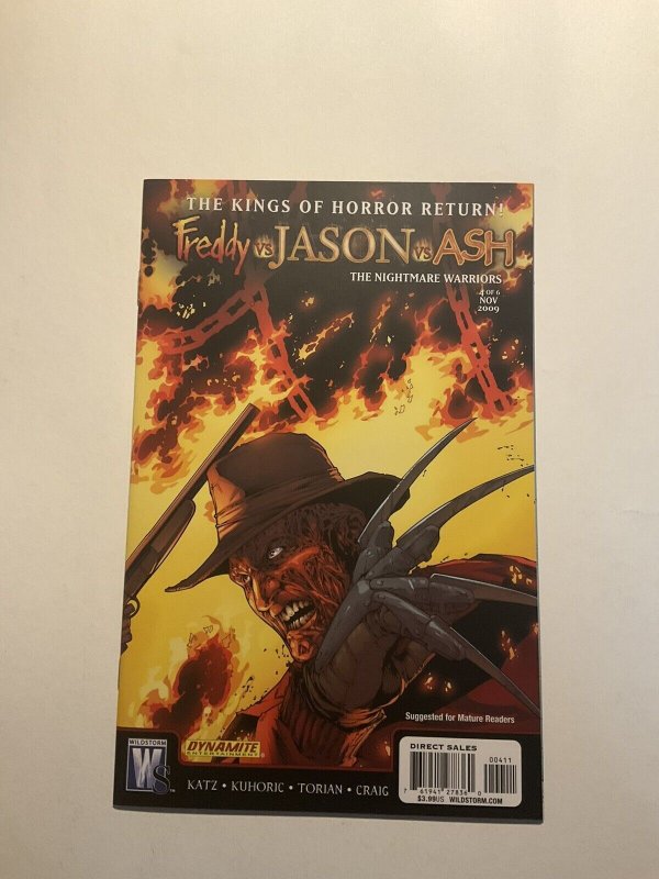 Freddy vs Jason vs Ash Nightmare Warriors 4 Near Mint Nm Wildstorm 