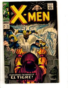 (Uncanny) X-Men # 25 FN Marvel Comic Book Sentinels Iceman Beast Cyclops CR54B
