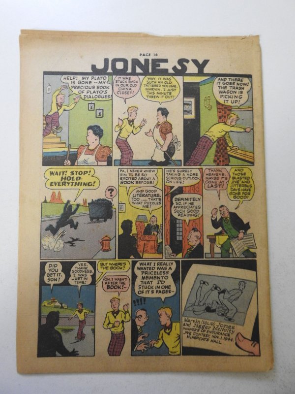 The Spirit #236 (1944) Newsprint Comic Insert Rare!