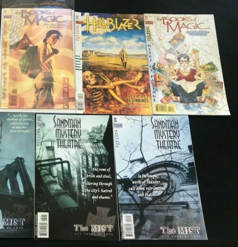 MISC VERTIGO 9PC LOT (VF) SANDMAN!! PREACHER!! BOOKS OF MAGIC!! 1993-96