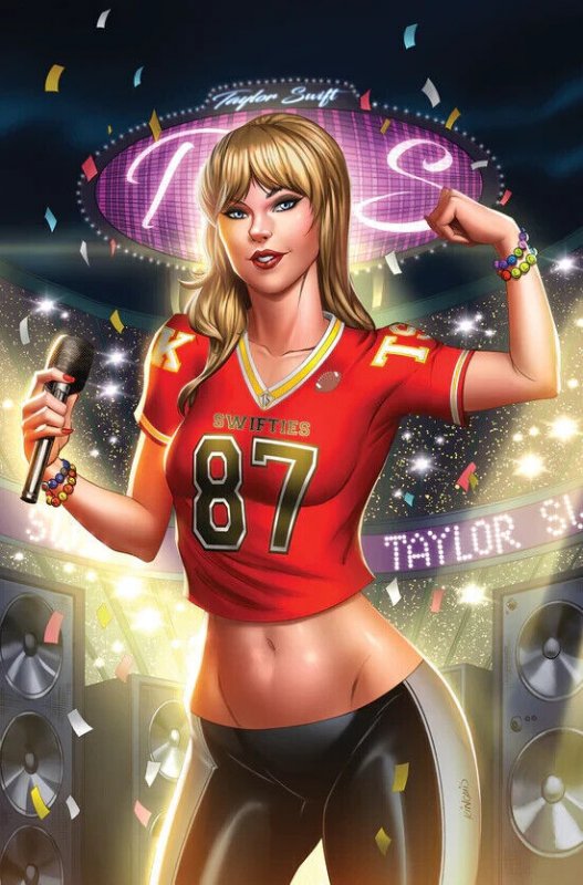 TAYLOR SWIFT  FEMALE FORCE #1 SIX VIRGIN COVERS SET MATCHING NUMBERS #242 W/COA.