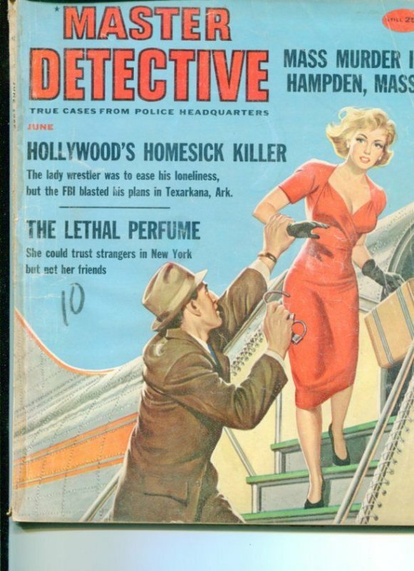 MASTER DETECTIVE-6/59-MASS MURDER-HOMESICK KILLER-LETHAL PERFUME G/VG