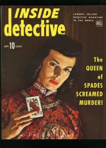 INSIDE DETECTIVE SEPT 1944-QUEEN OF SPADES-TRUE CRIME- FN