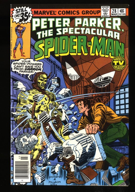 Spectacular Spider-Man #28 NM- 9.2 Frank Miller!