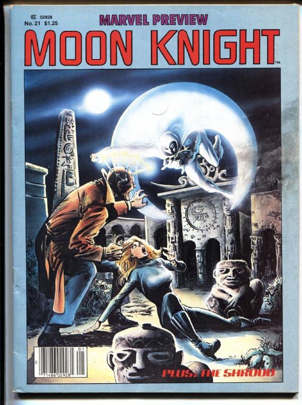 MARVEL PREVIEW #21 1980-First solo Moon Knight story