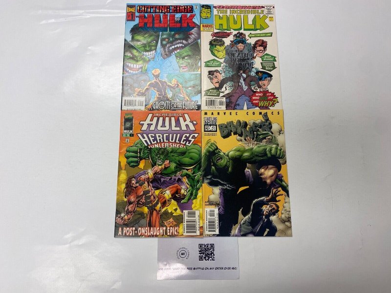 4 MARVEL comic books Cutting Edge #1 Incredible Hulk #-1 Herc #1 Banner #3 6 LP5