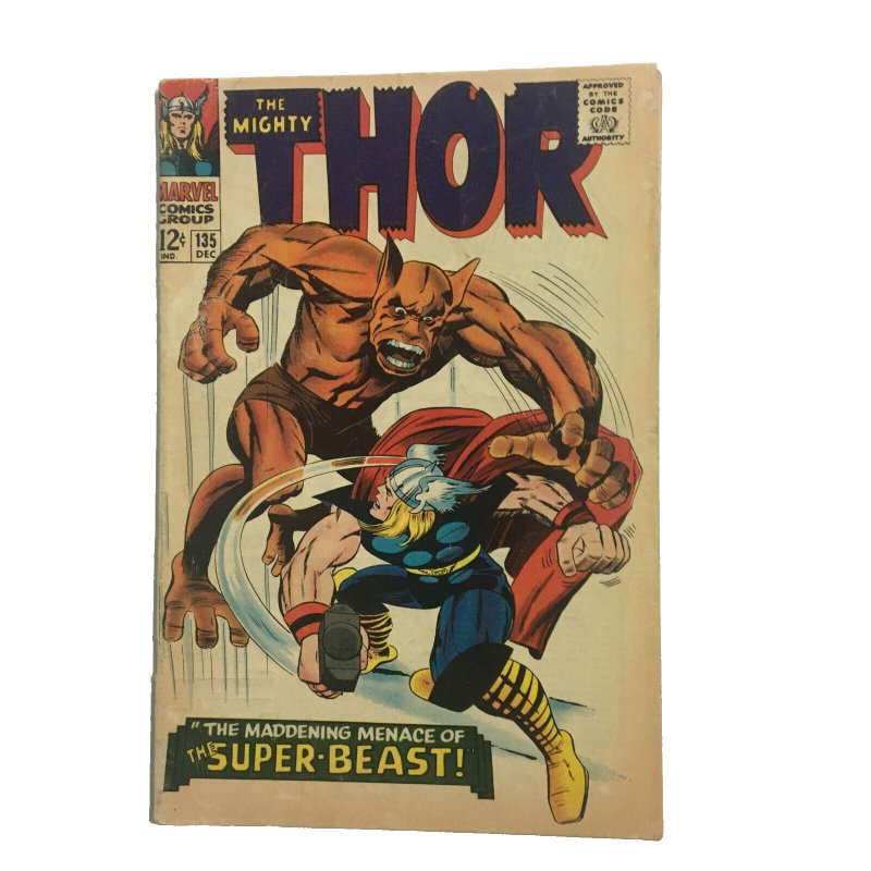 Thor #135  2nd Appearance & Origin of High Evolutionary Kirby Lee Silver Age Key