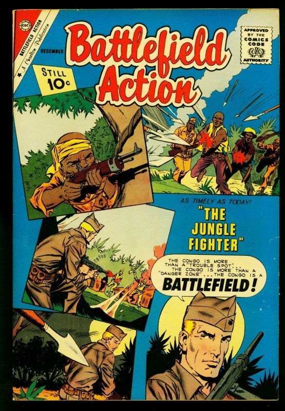 Battlefield Action #39 1961- Charlton Comics- Jungle Fighter- VF-