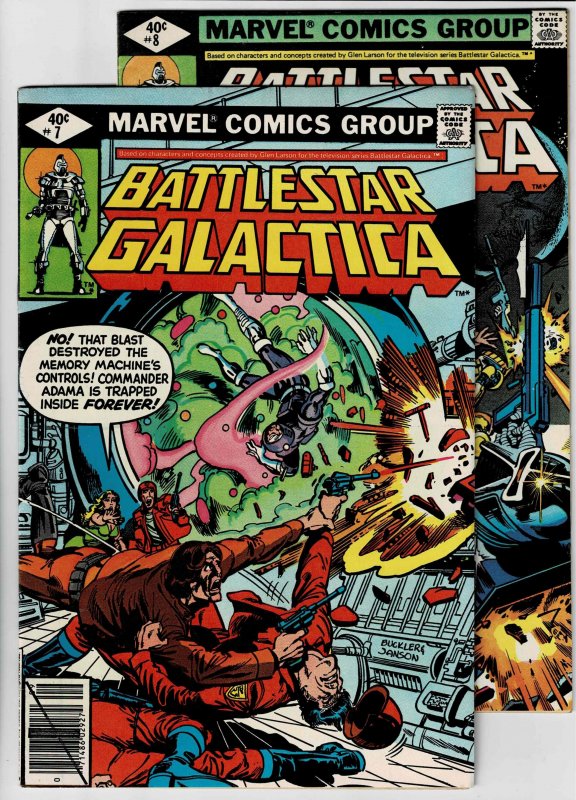 Battlestar Galactica #7 & #8 (1979) A Fat Mouse BOGO! BOGO? NS! Read Desc. (d)