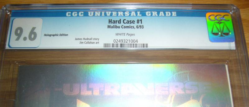 Hardcase #1 CGC 9.6 holographic edition - silver hologram variant  highest grade 