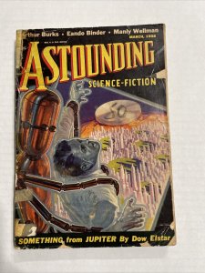 Astounding Science Fiction Mar. 1938 Fair ; 1st Issue In Changed Title Robot Cvr