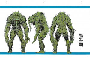 Official Handbook of the Marvel Universe Sheet- Man-Thing