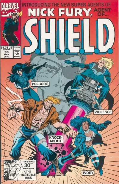 Nick Fury: Agent of SHIELD (1989 series) #33, VF+ (Stock photo)