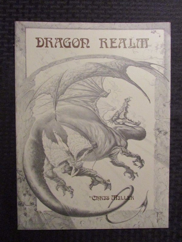 1983 DRAGON REALM Portfolio by Chris Miller SIGNED #318/1500 NM/VF 11x15