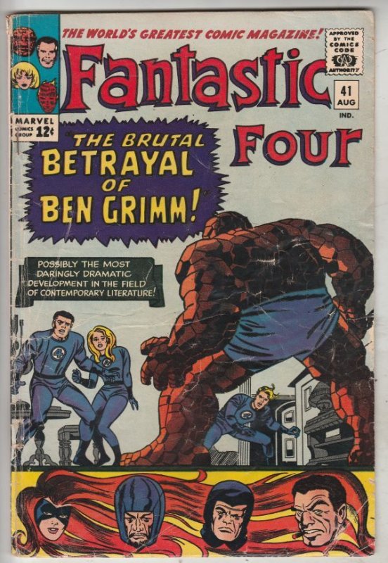 Fantastic Four #41 (Aug-65) VG+ Affordable-Grade Fantastic Four, Mr. Fantasti...