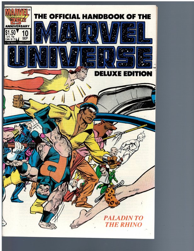 The Official Handbook of the Marvel Universe #10 (1986)