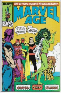 Marvel Age news magazine HUGE comic book lot of 30 Iron Man She-Hulk Byrne