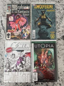 4 Comics Utopia 1 Astonishing X-Men Sketchbook Wolverine Saga Mephisto FF 1 J941