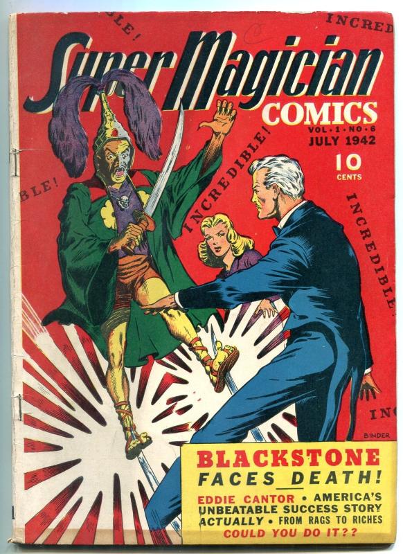 Super Magician #6 1942- Eddie Cantor- BLACKSTONE VG/F