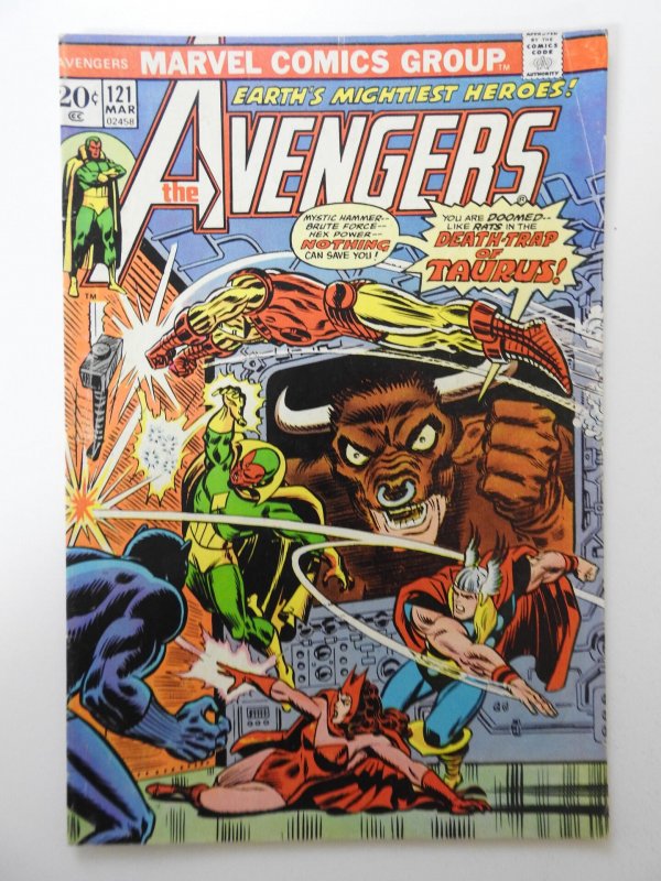 The Avengers #121 (1974) VG Condition! MVS intact! Tape pull front cover