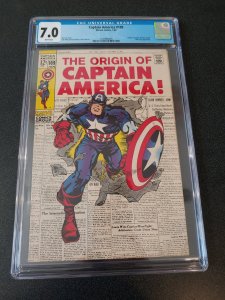 Captain America #109 CGC 7.0 ORIGIN OF CAPTAIN AMERICA (1969)