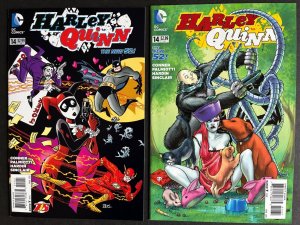 DC Harley Quinn 14 Amanda Conner Incentive & Bruce Timm Flash Variants - NM